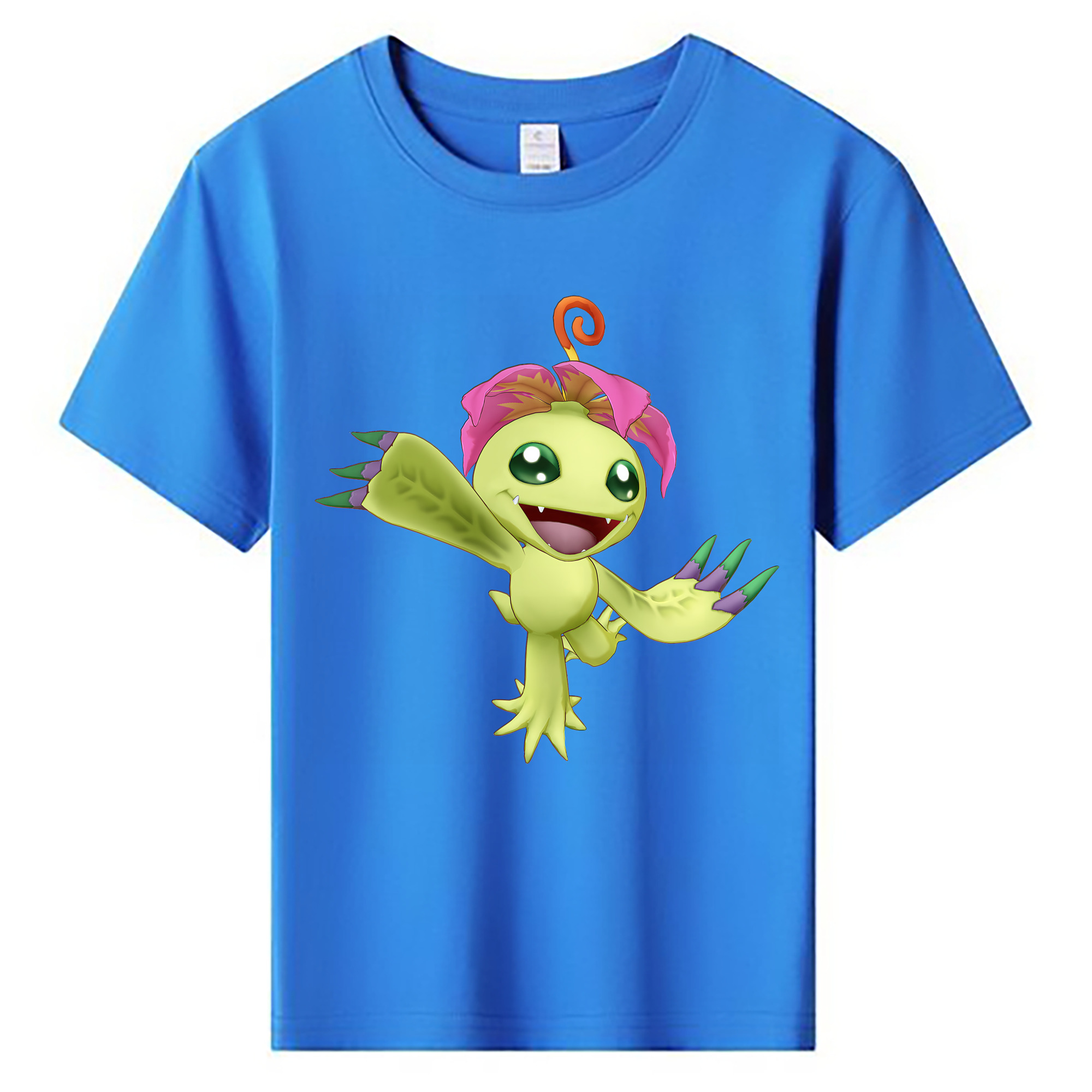 （画像用） Digimon デジタルモンスター/デジモン 綿100％キッズTシャツ（フロントプリント）